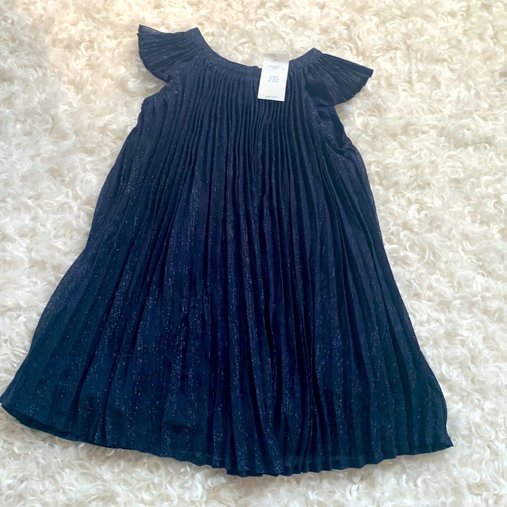 Gap girl dress dark blue with sparkles